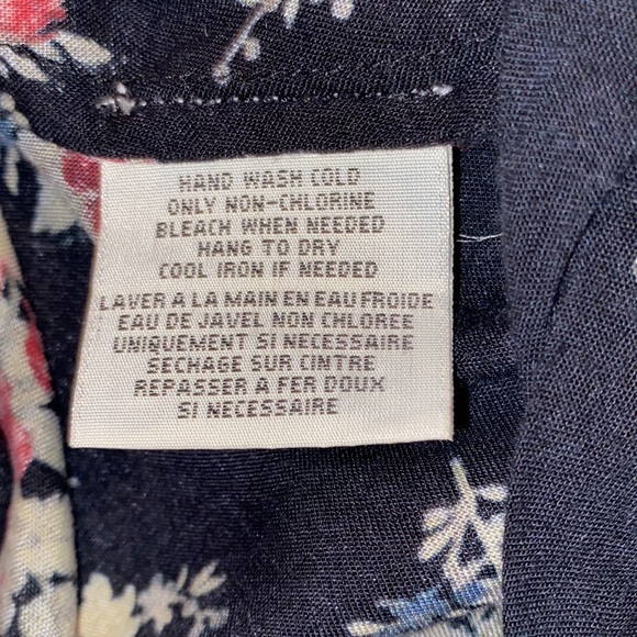 Vintage RL Denim & Supply 90’s Y2K Floral Babydoll Button Down Dress S - Picture 7 of 8